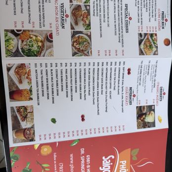 Pho Saigon Oi - Outside of menu - Vietnamese Near Me - North Springfield, Virginia