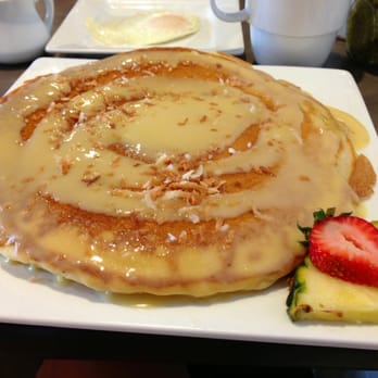 Moena Café - Banana Chantilly Pancakes, look at the size of these things... - Cafes Near Me - Honolulu, Hawaii Moena Café - Banana Chantilly Pancakes, look at the size of these things... - Cafes Near Me - Honolulu, Hawaii