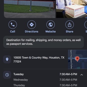 United States Postal Service - The post office hours - Post Offices Near Me - Houston, Texas United States Postal Service - The post office hours - Post Offices Near Me - Houston, Texas