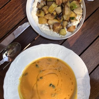 Kindred Restaurant - Squash and curry sweet potato soup - New American Near Me - Davidson, North Carolina