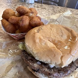 Butter steak burger and mushrooms. Butter steak burger and mushrooms.