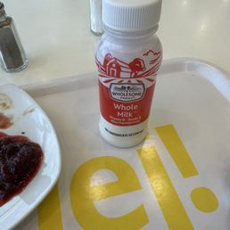 whole milk in cafeteria
