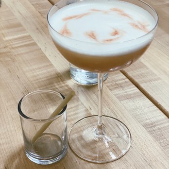 Bar Botanico - Tiny straw in a tiny cup for my Whiskey Ginger (egg whites on top) - Cocktail Bars Near Me - Pittsburgh, Pennsylvania Bar Botanico - Tiny straw in a tiny cup for my Whiskey Ginger (egg whites on top) - Cocktail Bars Near Me - Pittsburgh, Pennsylvania