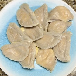 Hot Mama’s Pierogies - Potato-cheese pierogies after boiling