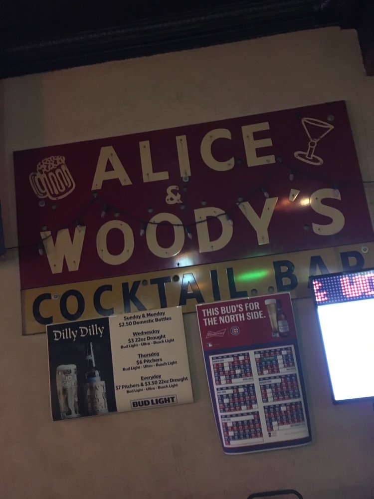Alice & Woody's Cocktail Bar Logo