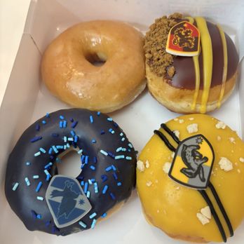 Krispy Kreme Donuts - HARRY POTTER donuts with an original glazed. All hype, they all taste like extra sweet glazed donuts. - Donuts Near Me - Pasadena, California Krispy Kreme Donuts - HARRY POTTER donuts with an original glazed. All hype, they all taste like extra sweet glazed donuts. - Donuts Near Me - Pasadena, California