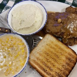 Meatloaf w/ Mashed Potatoes & Creamed Corn