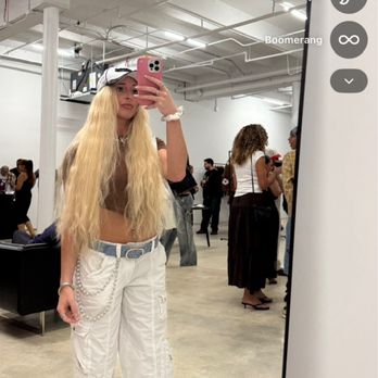 Gleam Hair Studio - My hair AIR DRIED 2 weeks before my appointment with Miguel. This is the volume I had - Hair Salons Near Me - Miami, Florida