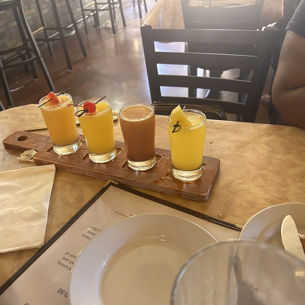 Crackers & Co Cafe - Mimosa flight 2 traditional , berry and strawberry - American Near Me - Tempe, Arizona Crackers & Co Cafe - Mimosa flight 2 traditional , berry and strawberry - American Near Me - Tempe, Arizona