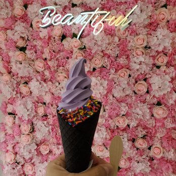 Thrills Soft Serve - Ube soft serve, in a cone, with sprinkles! - Ice Cream & Frozen Yogurt Near Me - Honolulu, Hawaii Thrills Soft Serve - Ube soft serve, in a cone, with sprinkles! - Ice Cream & Frozen Yogurt Near Me - Honolulu, Hawaii