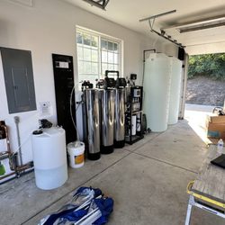 ICON Water - Whole house RO setup for a family in Murrieta on a nasty private well. Now they can safely drink the water out of any faucet in the house.