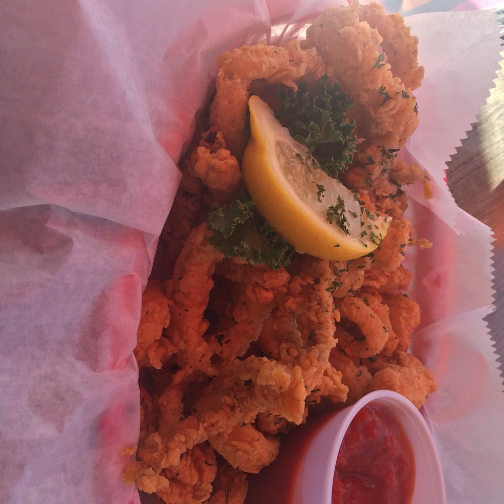 Squid Lips - Fried Calamari. Quite a bit for the price and well cooked. - Seafood Near Me - Cocoa Beach, Florida Squid Lips - Fried Calamari. Quite a bit for the price and well cooked. - Seafood Near Me - Cocoa Beach, Florida