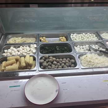 Hey Hot Pot - Some choices at the self service bar. - Korean Near Me - Ogden, Utah