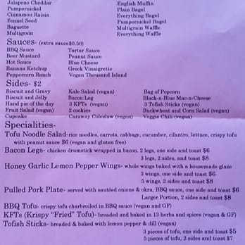 Gooseberries - Back of menu - Breakfast & Brunch Near Me - Saint Louis, Missouri