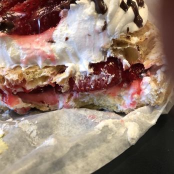 Get Baked New York - Strawberry whip cream gloppy red inside and hard whipped cream outside. Not a favorite! - Bakeries Near Me - Hicksville, New York