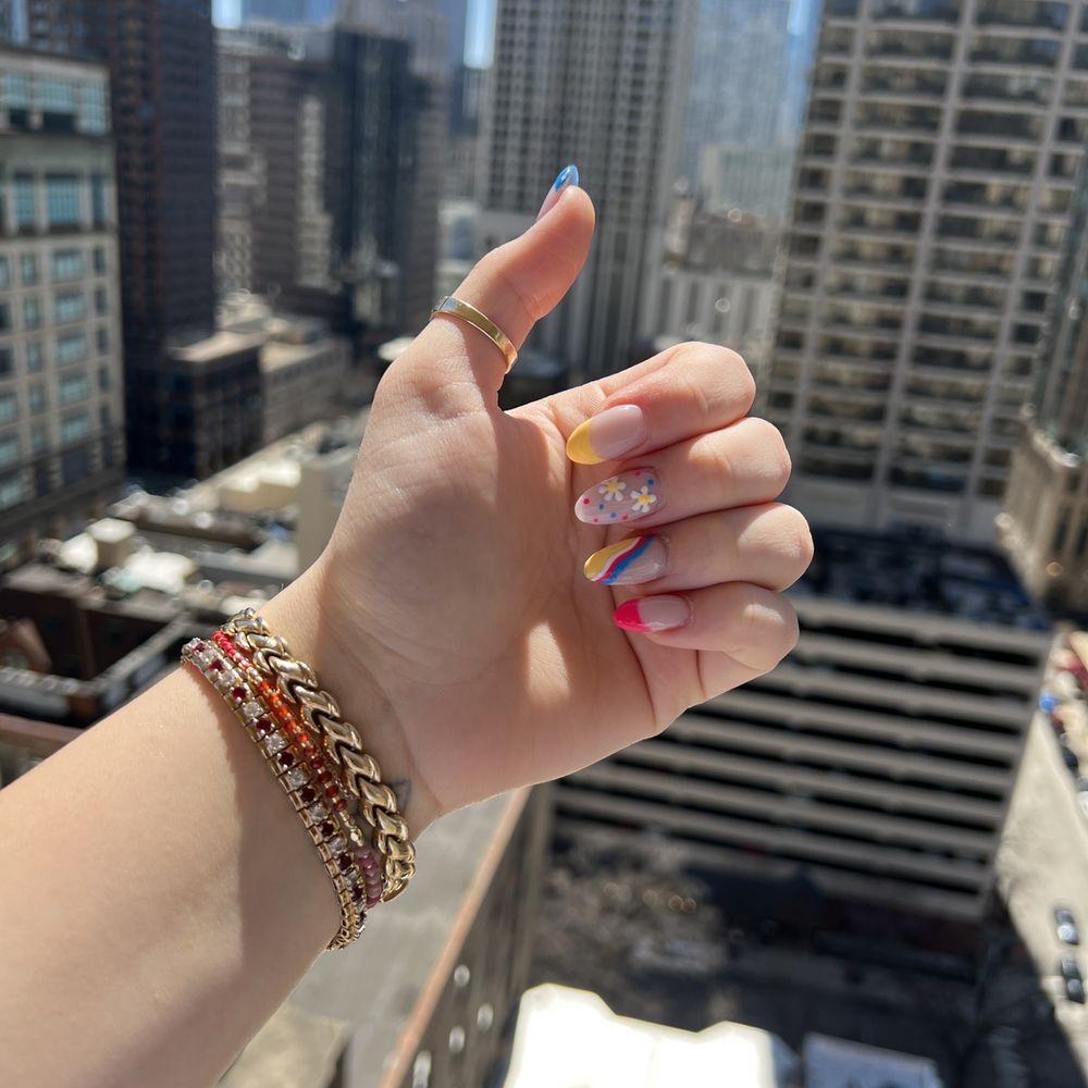 Bellacure Nails & Spa - Here's my newest set!! Perfect for springtime - Nail Salons Near Me - Lemont, Illinois