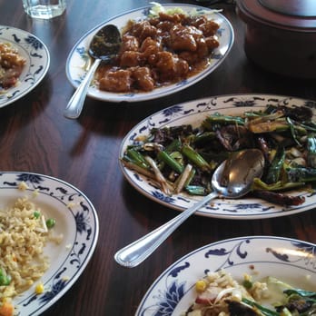 May Palace - Hunan lamb, pork fried rice, sesame chicken  All delicious - Chinese Near Me - Durango, Colorado