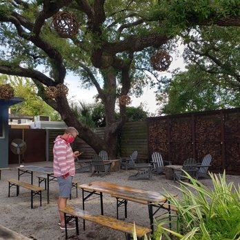 Juan Luis - Great shady seating area outside. Amazing smoke smell from the BBQ being made next door. - Food Trucks Near Me - Charleston, South Carolina Juan Luis - Great shady seating area outside. Amazing smoke smell from the BBQ being made next door. - Food Trucks Near Me - Charleston, South Carolina