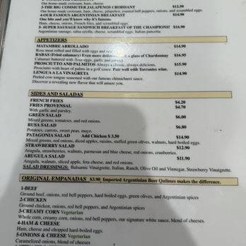 Patagonia Empanadas - Menu - Empanadas Near Me - Orange, California Patagonia Empanadas - Menu - Empanadas Near Me - Orange, California
