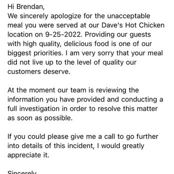 Dave's Hot Chicken - An email from HR - Chicken Shop Near Me - Irvine, California Dave's Hot Chicken - An email from HR - Chicken Shop Near Me - Irvine, California