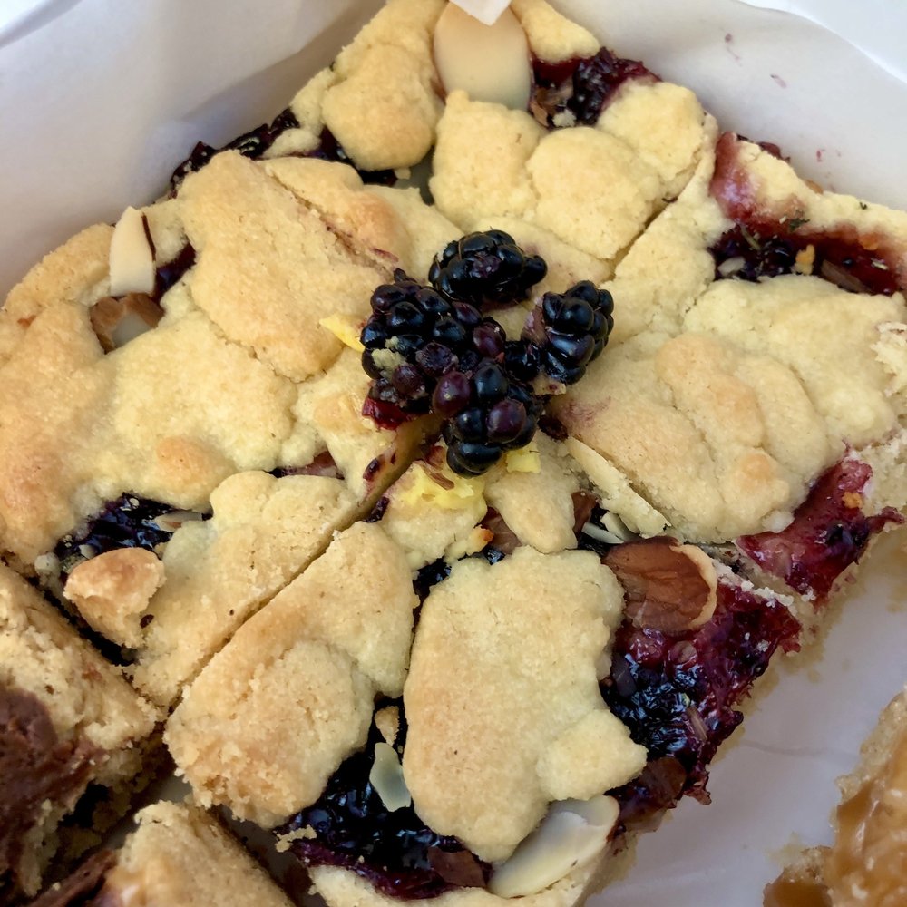 Blox Dessert Bars - The GOAT - shortbread with blackberries, goat cheese, rosemary, and almonds - Desserts Near Me - American Fork, Utah Blox Dessert Bars - The GOAT - shortbread with blackberries, goat cheese, rosemary, and almonds - Desserts Near Me - American Fork, Utah