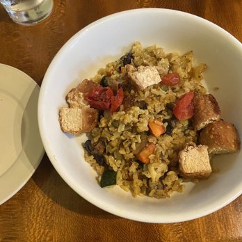 Fat Cats - Vegetable Rice Bowl with Cashew Crusted Tofu - New American Near Me - Cleveland, Ohio Fat Cats - Vegetable Rice Bowl with Cashew Crusted Tofu - New American Near Me - Cleveland, Ohio