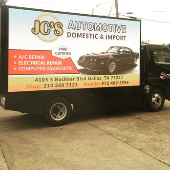 Premier Mobile Billboards - JC's Automotive Campaign - Advertising Near Me - Dallas, Texas Premier Mobile Billboards - JC's Automotive Campaign - Advertising Near Me - Dallas, Texas