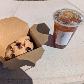 Luci’s at the Grove - My blueberry scone and iced tea - Coffee & Tea Near Me - Scottsdale, Arizona Luci’s at the Grove - My blueberry scone and iced tea - Coffee & Tea Near Me - Scottsdale, Arizona