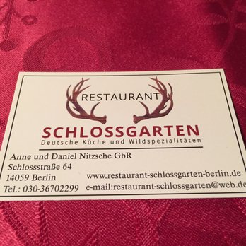 Restaurant Schlossgarten - German Near Me - Berlin, BE