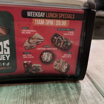 Tacos My Guey - weekday lunch menu - Tacos Near Me - Orlando, Florida Tacos My Guey - weekday lunch menu - Tacos Near Me - Orlando, Florida
