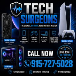 Tech Surgeons - iPhone, PS5, Gaming PC Repair Services