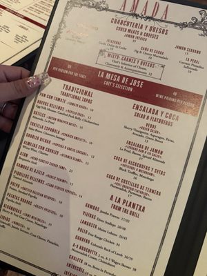 Menu photo 1 Amada Atlantic City, NJ