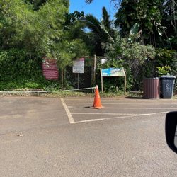 King's Bath - Entrance to trailhead and parking lot is roped off.  It's winter (February 2023).
