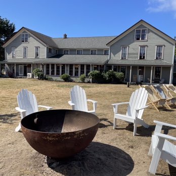 Tokeland - back side of the inn with the relaxing outdoor seating... - Breakfast & Brunch Near Me - Tokeland, Washington Tokeland - back side of the inn with the relaxing outdoor seating... - Breakfast & Brunch Near Me - Tokeland, Washington