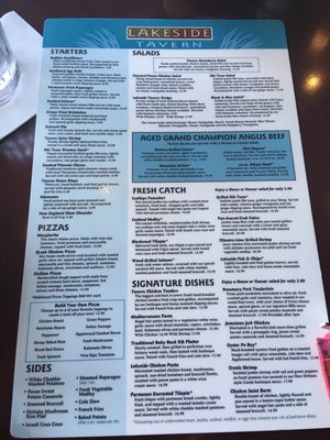 Menu photo 8 Lakeside Tavern Knoxville, TN