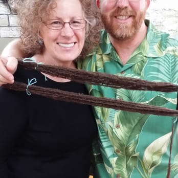 Ewe-Nique Knits - Marilyn with my husband and his first skein of handspun!! - Knitting Supplies Near Me - Royal Oak, Michigan