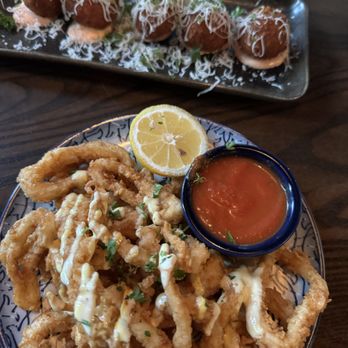 Silla Del Toro - Calamari + Croquettes Jamón - Tapas Bars Near Me - Marietta, Georgia Silla Del Toro - Calamari + Croquettes Jamón - Tapas Bars Near Me - Marietta, Georgia