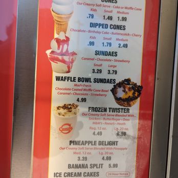 Sonic Drive-In - a menu for the ice cream parlor - Fast Food Near Me - COWETA, Oklahoma Sonic Drive-In - a menu for the ice cream parlor - Fast Food Near Me - COWETA, Oklahoma