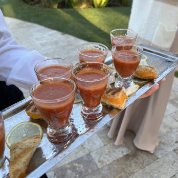 Chez Gourmet Catering - Grilled cheese and tomato soup shots appetizer--SO good! Our guests RAVED about the appetizers!! - Caterers Near Me - Boynton Beach, Florida Chez Gourmet Catering - Grilled cheese and tomato soup shots appetizer--SO good! Our guests RAVED about the appetizers!! - Caterers Near Me - Boynton Beach, Florida