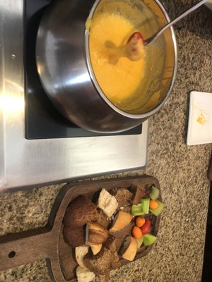 Photo of The Melting Pot - Kennesaw, GA, US. Wisconsin Cheddar fondue