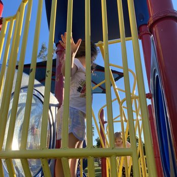 Jaycee park - My child on the "big kid" playground. - Playgrounds Near Me - Cape Coral, Florida