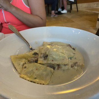 Trattoria La Vigna - Mushroom Ravioloi - Italian Near Me - Galveston, Texas Trattoria La Vigna - Mushroom Ravioloi - Italian Near Me - Galveston, Texas