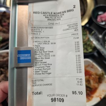 Red Castle - Combo C for 2 people. And a service charge for $11.62? - Korean Near Me - Rialto, California Red Castle - Combo C for 2 people. And a service charge for $11.62? - Korean Near Me - Rialto, California