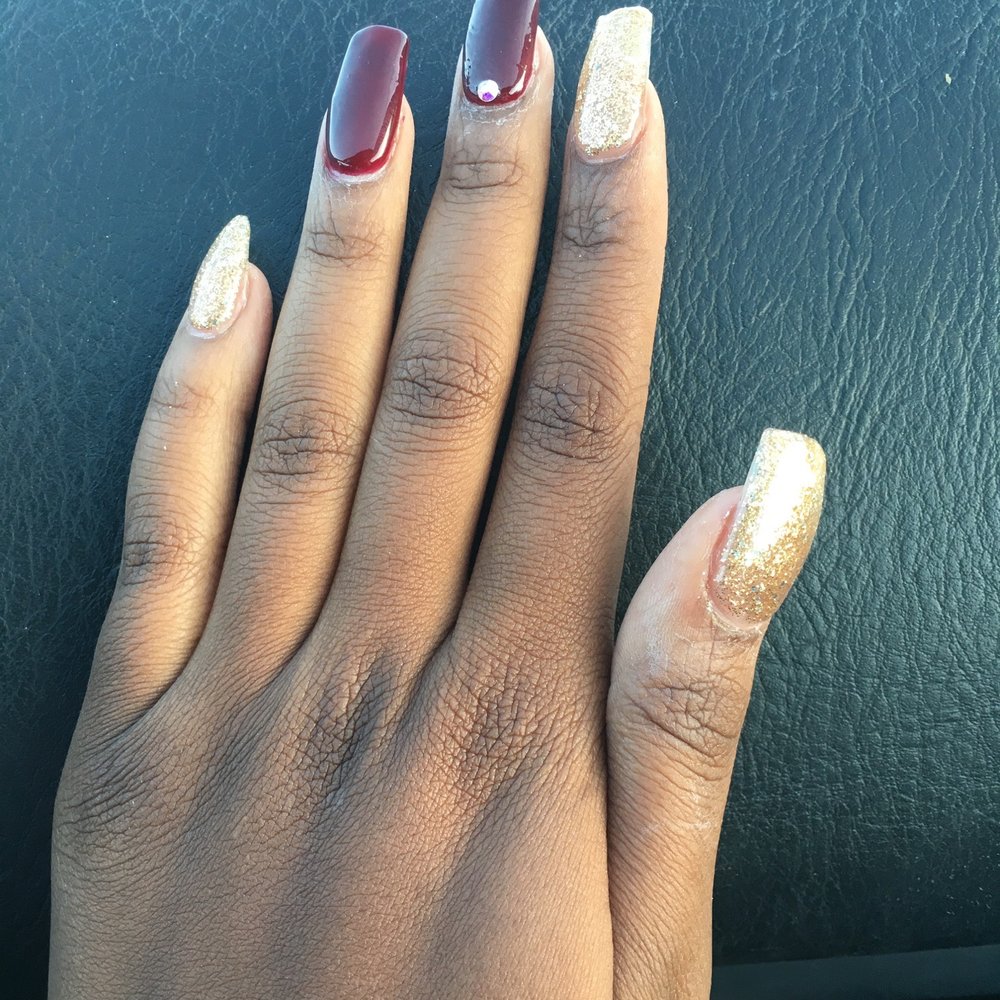 Diamond Nails Design - No cuticle oil,lotion or anything but here's my nails fresh out the shop - Nail Salons Near Me - Paramount, California Diamond Nails Design - No cuticle oil,lotion or anything but here's my nails fresh out the shop - Nail Salons Near Me - Paramount, California