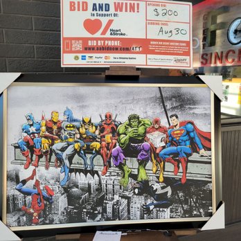 Gabby's - a picture of a bunch of superheros - Bars Near Me - Toronto, Ontario Gabby's - a picture of a bunch of superheros - Bars Near Me - Toronto, Ontario