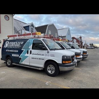 Sylvester Electric - Vans ready for the week - Electricians Near Me - Dracut, Massachusetts Sylvester Electric - Vans ready for the week - Electricians Near Me - Dracut, Massachusetts
