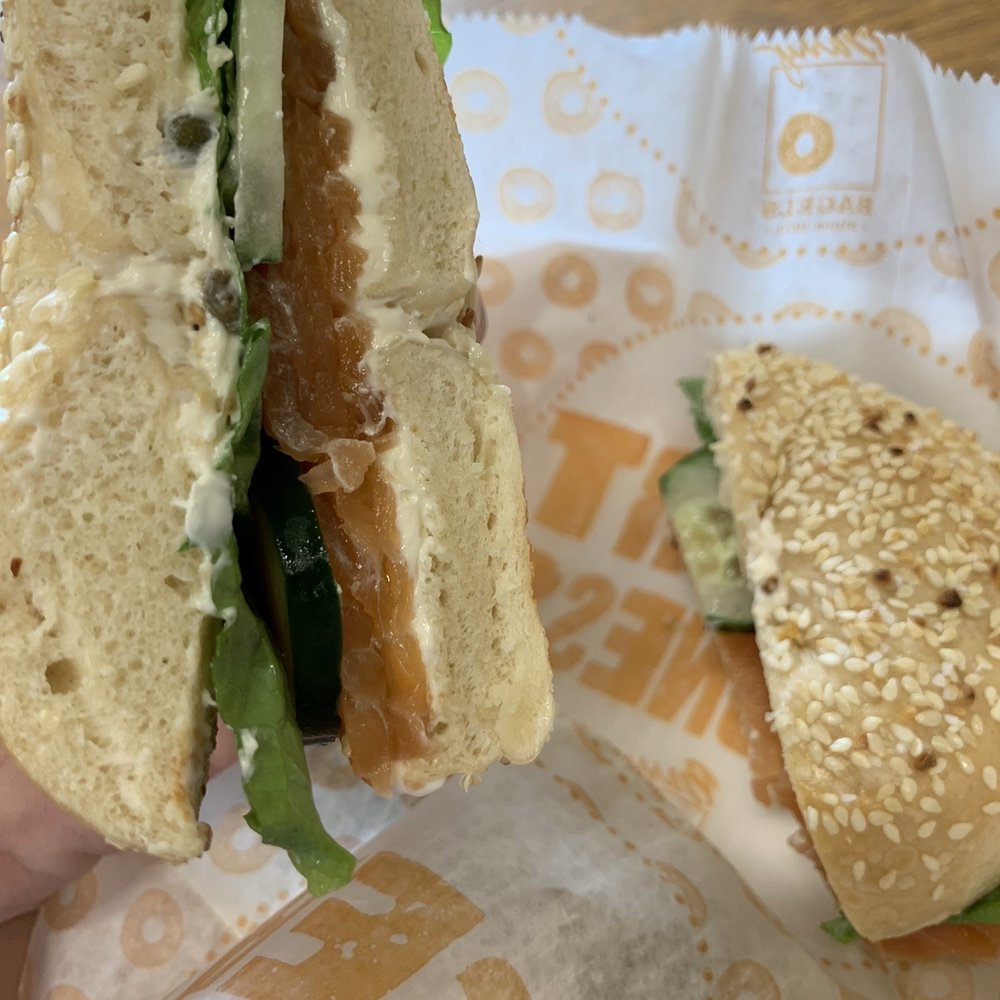 Lox bagel sandwich