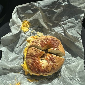 Stuff A Bagel - Sausage egg and cheese on an Asiago bagel - Bagels Near Me - Fort Myers, Florida Stuff A Bagel - Sausage egg and cheese on an Asiago bagel - Bagels Near Me - Fort Myers, Florida