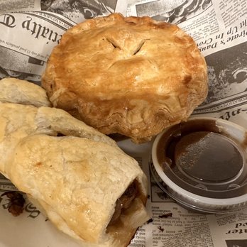 Evans Fish and Chips - Sausage roll and curry chicken pie - Fish & Chips Near Me - Flagstaff, Arizona