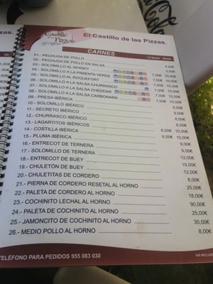 Menu photo 2 El Castillo de las Pizzas Dos Hermanas, SE